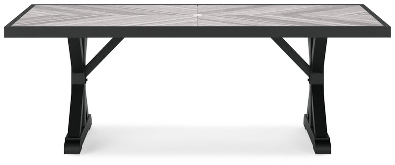 Beachcroft RECT Dining Table with Umbrella Option
