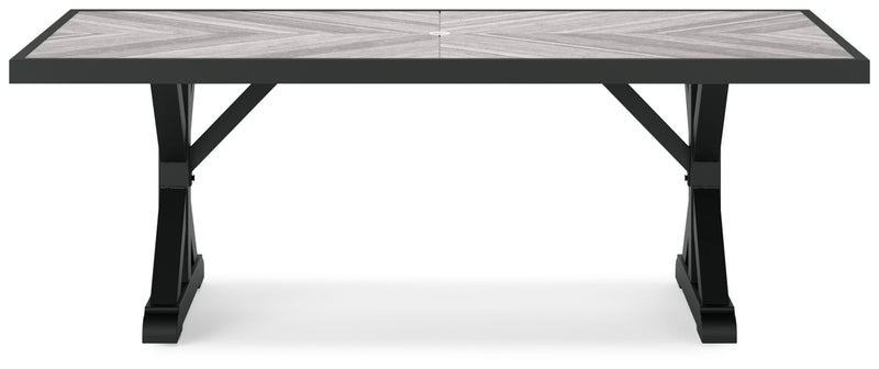 Beachcroft RECT Dining Table with Umbrella Option