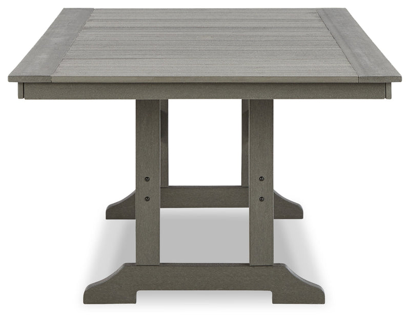 Visola RECT Dining Table with Umbrella Option