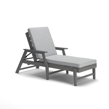 Lone View Bay Outdoor Chaise Lounge with Cushion Outdoor Default Title