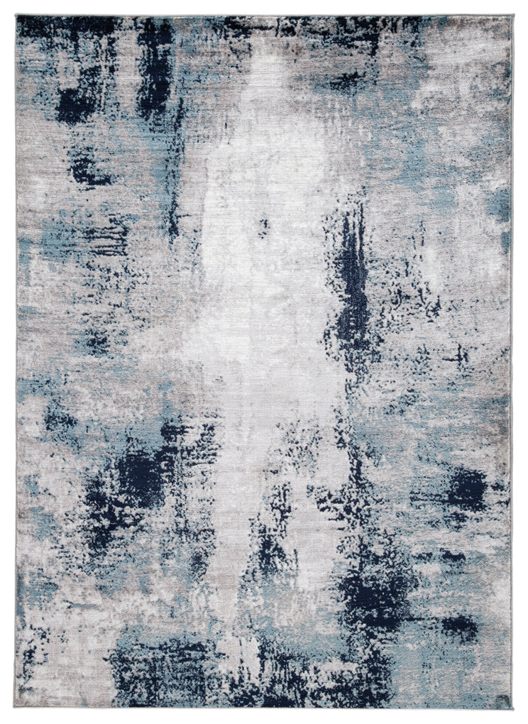 Leonelle Rug Large White Blue Gray