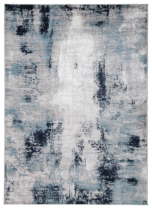 Leonelle Area Rugs Large White Blue Gray