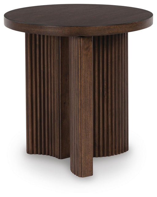 Korestone End and Side Tables Round End Table