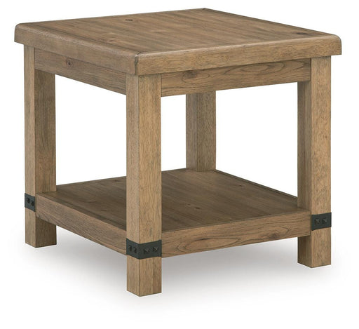 Ridgester End and Side Tables Rectangular End Table Light Brown