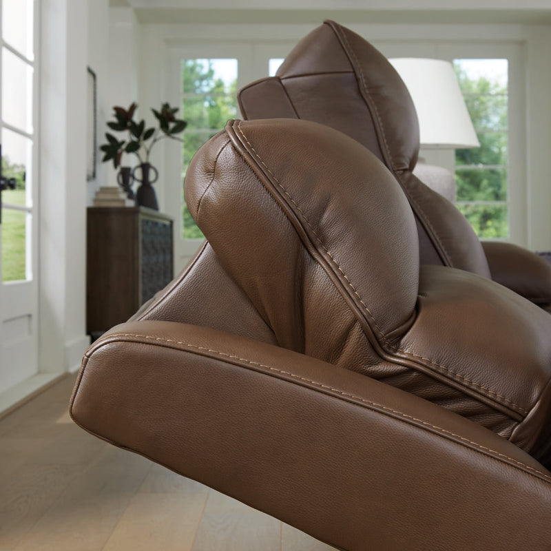 VonRyan Power Reclining Loveseat/Console/Adjustable Headrest