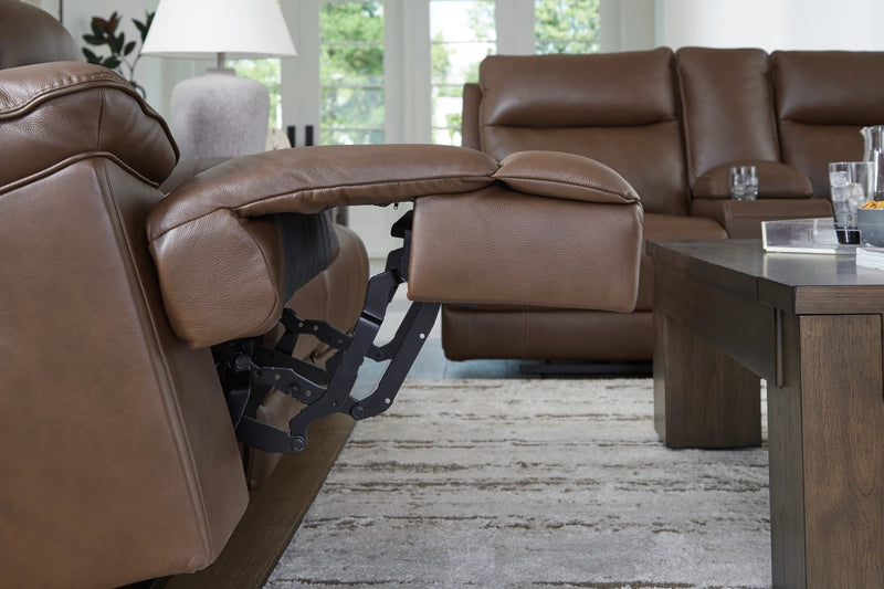 VonRyan Power Reclining Loveseat/Console/Adjustable Headrest