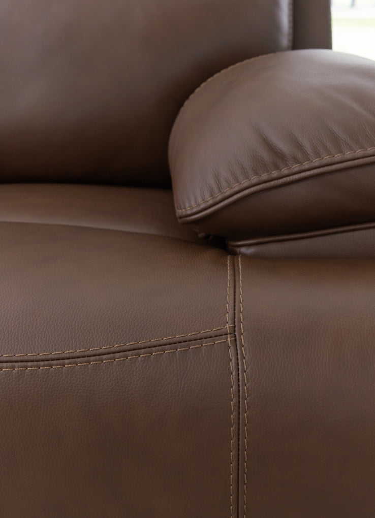 VonRyan Power Reclining Sofa with Adjustable Headrest