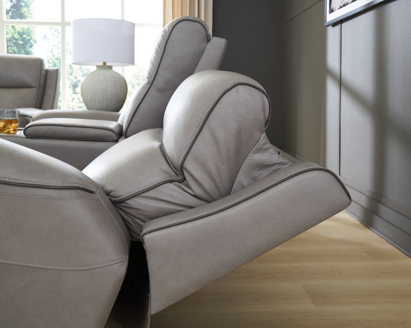 5Z-Relaxation Power Reclining Loveseat/Console/Adjustable Headrest