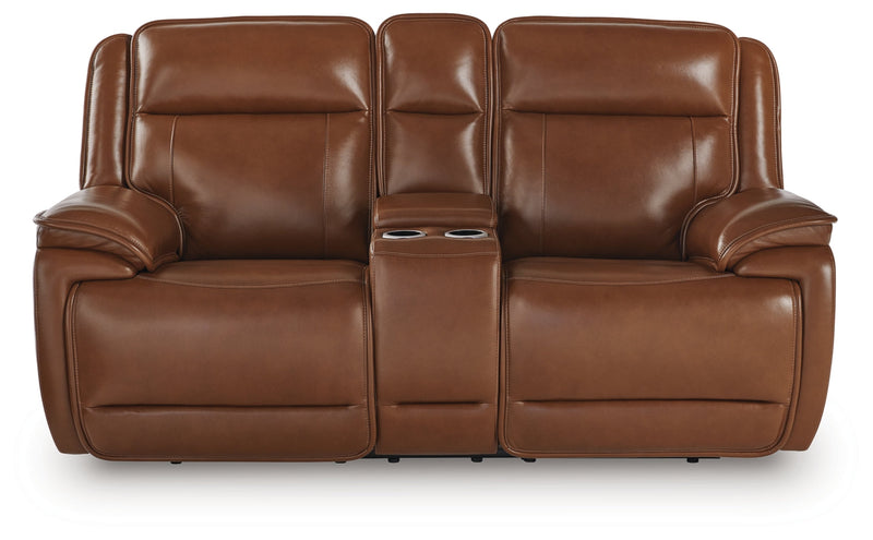 Healy Pier Power Reclining Loveseat/Console/Adjustable Headrest