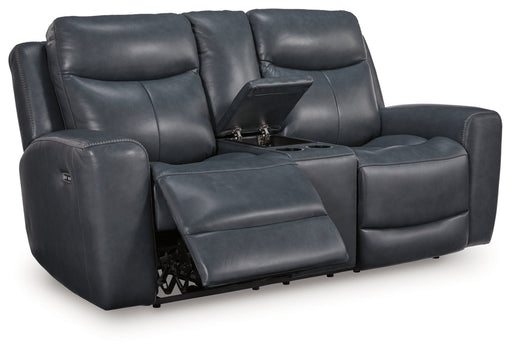 Momentum Moves Power Reclining Loveseat/Console/Adjustable Headrest Admiral