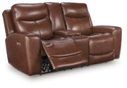 Momentum Moves Power Reclining Loveseat/Console/Adjustable Headrest