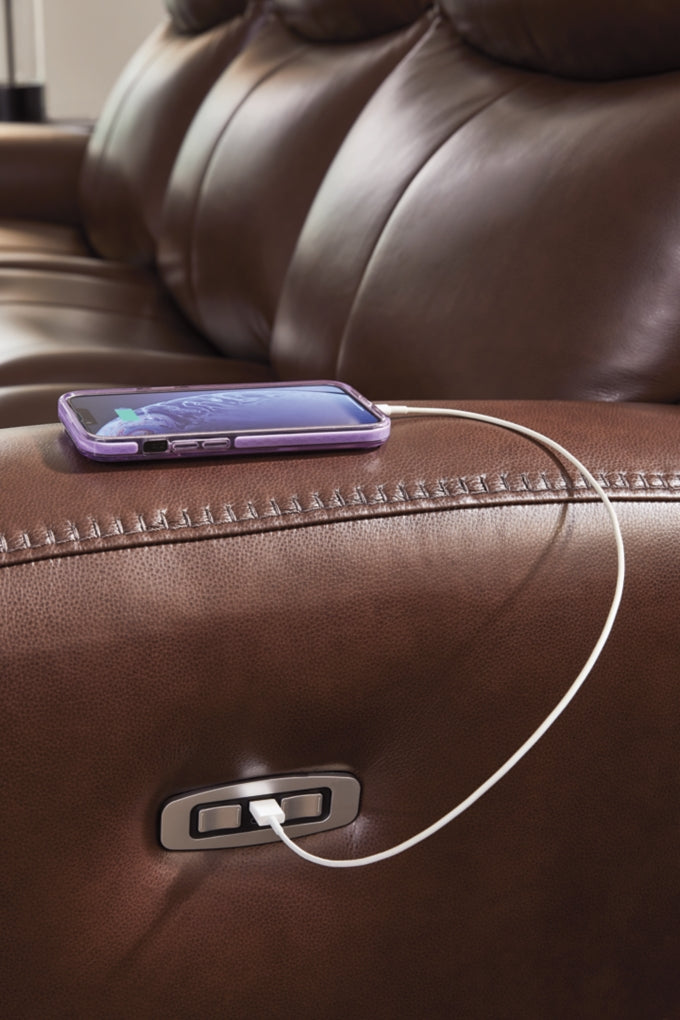 Momentum Moves Power Reclining Sofa with Adjustable Headrest