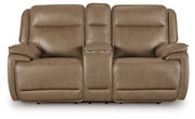 Malcesine Power Reclining Loveseat/Console/Adjustable Headrest