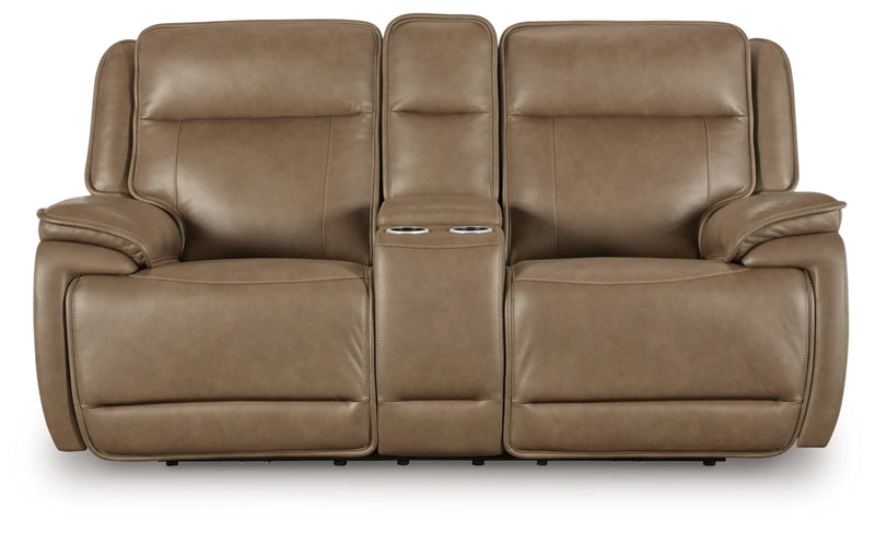 Malcesine Power Reclining Loveseat/Console/Adjustable Headrest