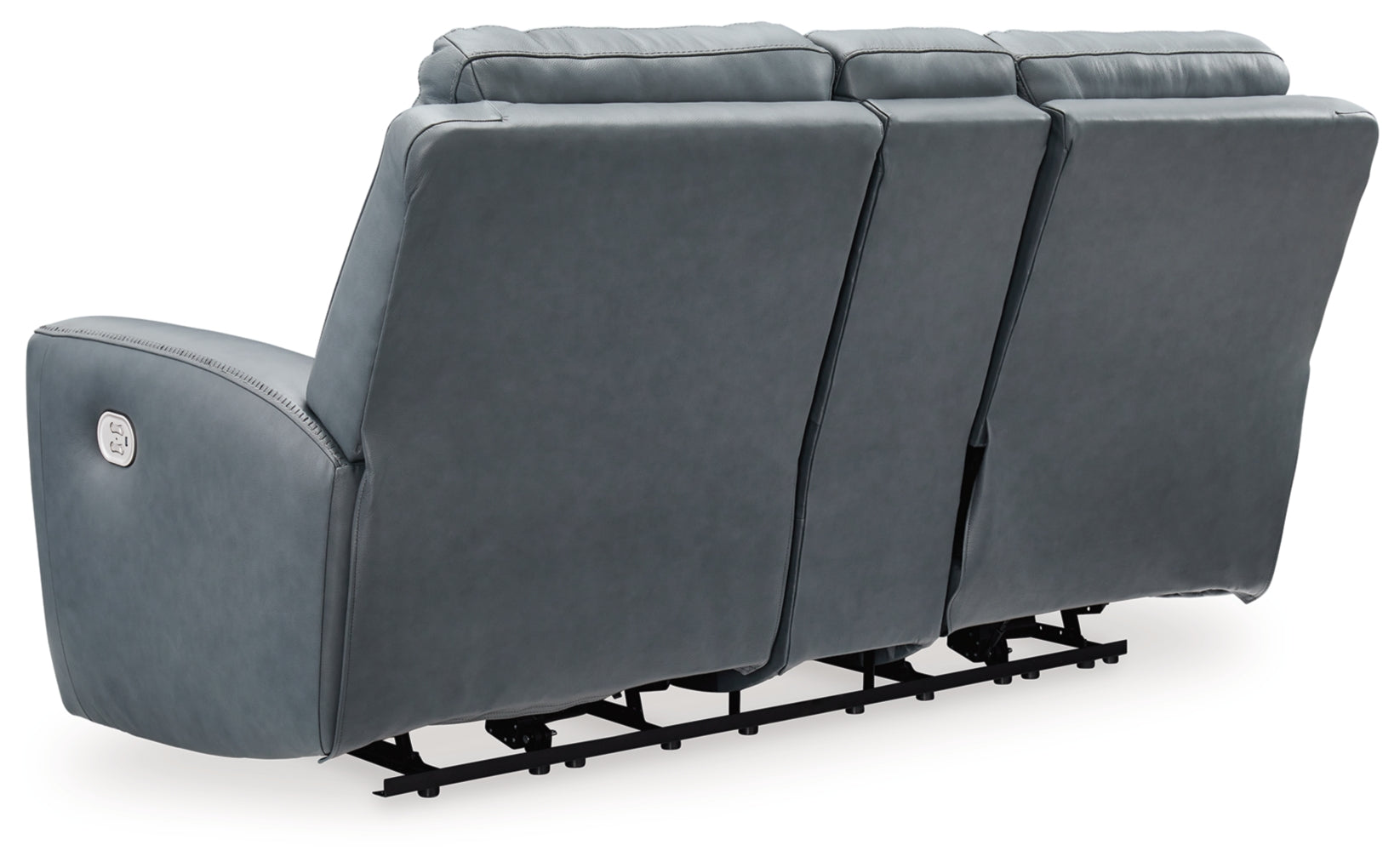 Mindanao Power Reclining Loveseat/Console/Adjustable Headrest by Ashley Furniture