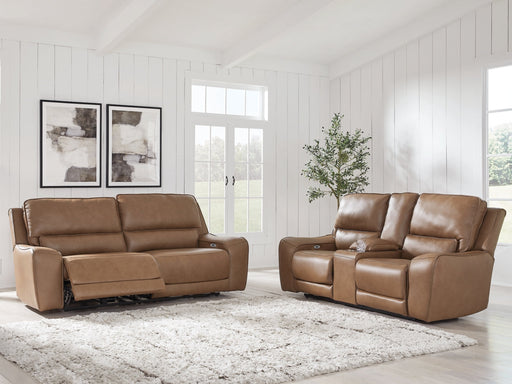 DeepWakes Living Room Set Caramel Sofa and Loveseat