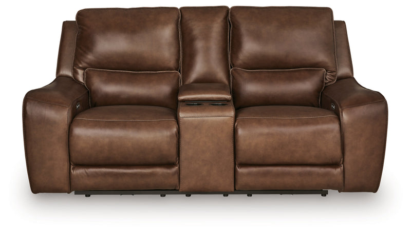 Silverbrooke Power Reclining Loveseat/Console/Adjustable Headrest