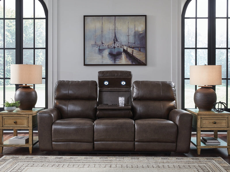 Beadel Power Reclining Sofa with Adjustable Headrest