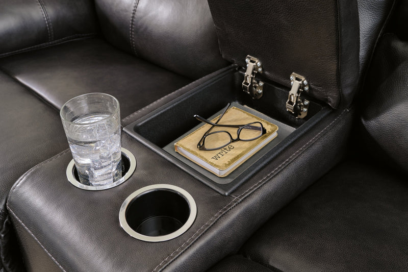 Mountainous Power Reclining Loveseat/Console/Adjustable Headrest