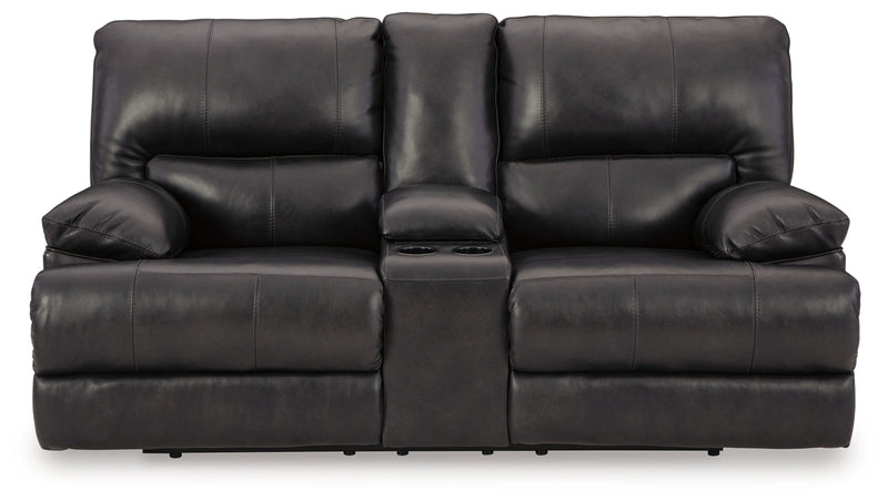 Mountainous Power Reclining Loveseat/Console/Adjustable Headrest