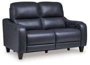 Mercomatic Power Reclining Loveseat/Adjustable Headrest Default Title