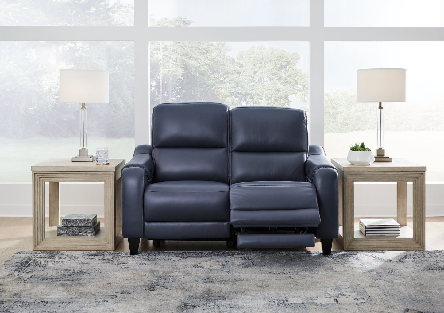 Mercomatic Power Reclining Loveseat/Adjustable Headrest