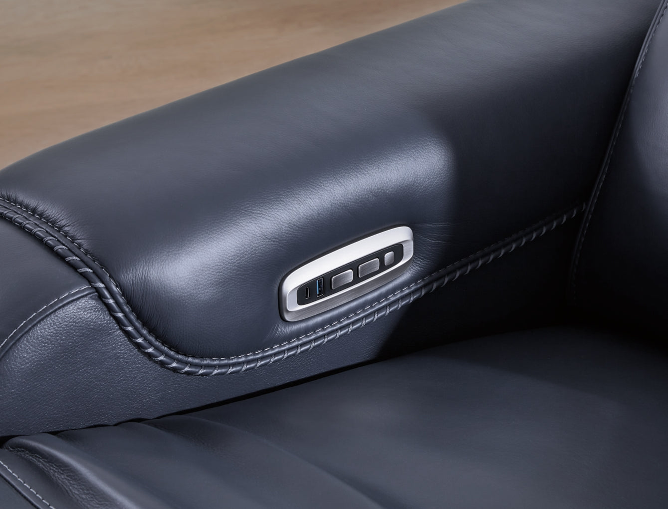 Mercomatic Power Reclining Loveseat/Adjustable Headrest
