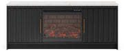 Cadmori 63" TV Stand with Electric Fireplace