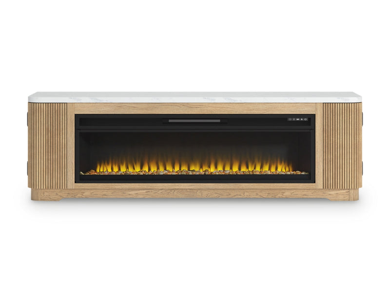 Camdill 80" TV Stand with Electric Fireplace