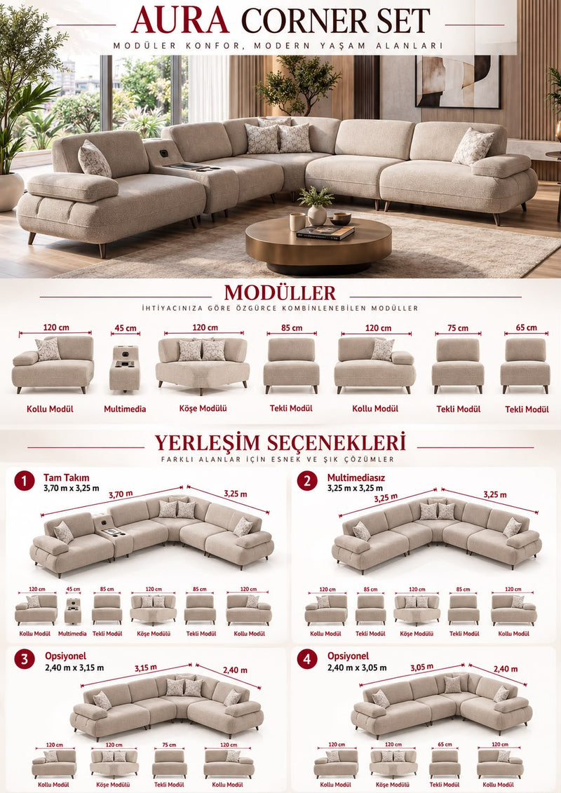 Aura Corner Set