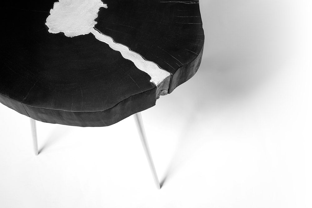 AKIS Black Side Table - Berre Furniture