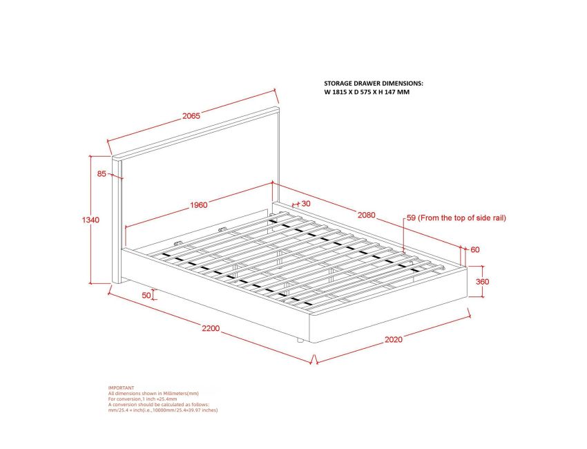 ANDOVER Bed - Berre Furniture