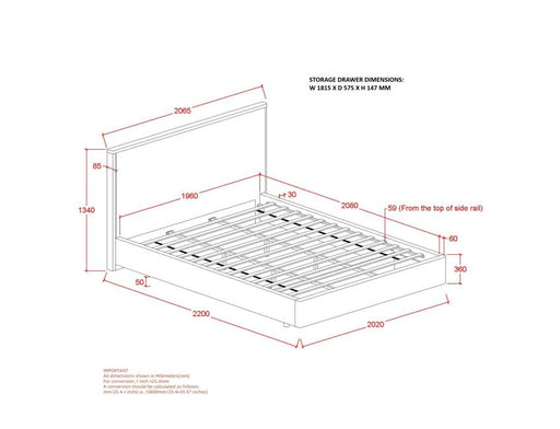 ANDOVER Bed - Berre Furniture