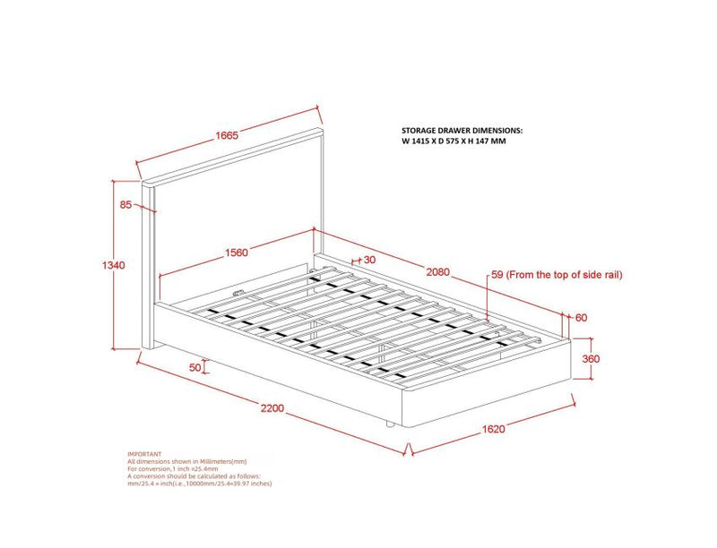 ANDOVER Bed - Berre Furniture