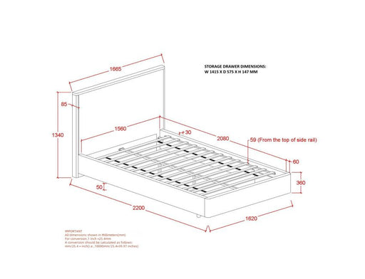 ANDOVER Bed - Berre Furniture