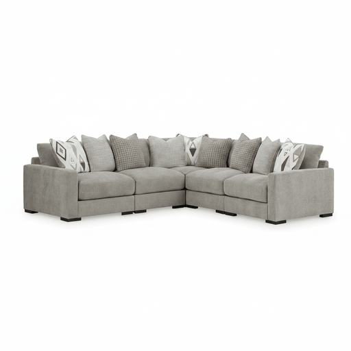 Aslan Court 5 - Piece Sectional - Berre Furniture