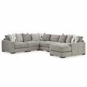 Aslan Court 6 - Piece Sectional with Chaise - Berre Furniture