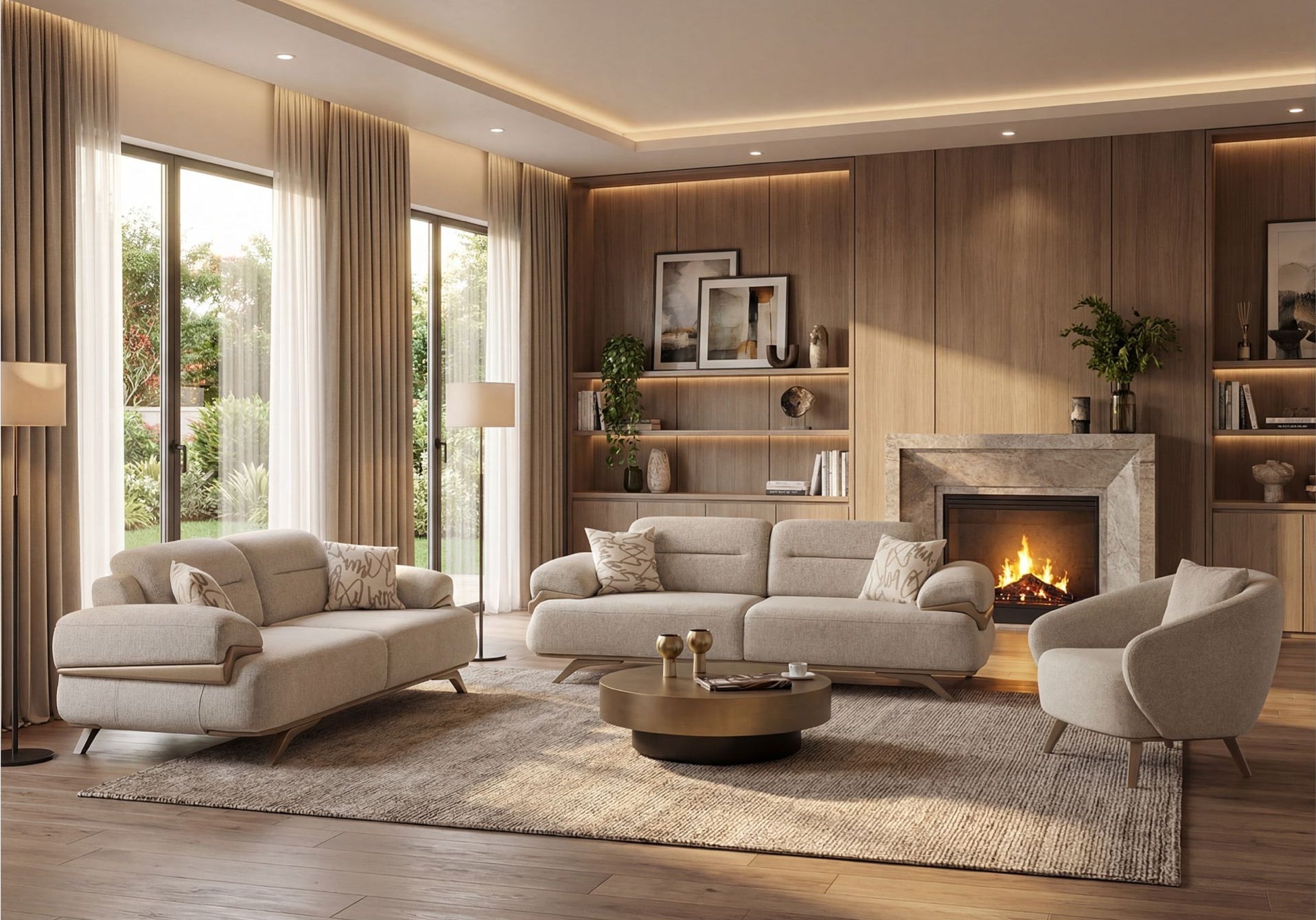 Aspendos Sofa Set - Berre Furniture