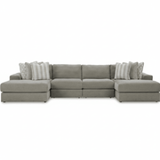 Avaliyah 4 - Piece Double Chaise Sectional - Berre Furniture