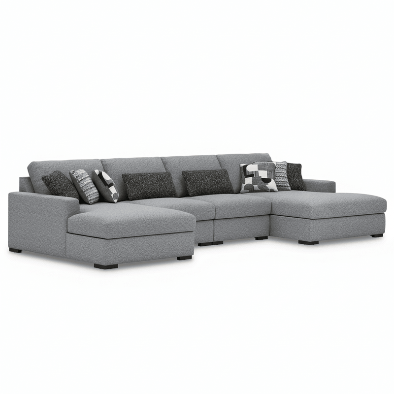 Bealton 4 - Piece Sectional with Double Chaise - Berre Furniture
