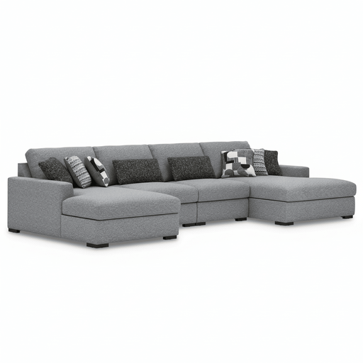 Bealton 4 - Piece Sectional with Double Chaise - Berre Furniture