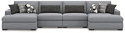 Bealton 4 - Piece Sectional with Double Chaise - Berre Furniture