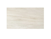 Bellaro Dining Table with Extension, 55" - 79" in Travertine and Cream - Berre Furniture