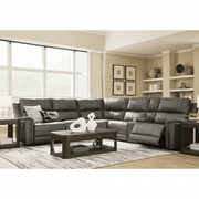 Beryton 3 - Piece Power Reclining Sectional Loveseat with Console - Berre Furniture