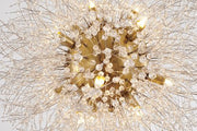 BI BRASS STAINLESS STEEL FRAME LT- CRYSTAL SPIKE BALL