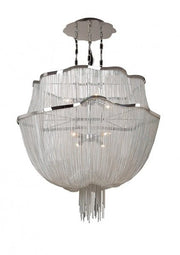 BI OVAL CHROME CHAIN LT FIXTURE