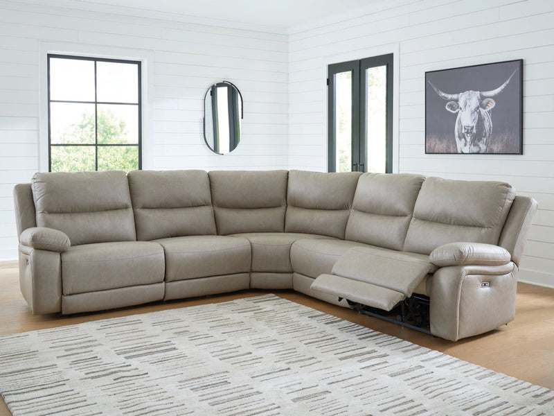 Brannigan 5 - Piece Power Reclining Sectional - Berre Furniture