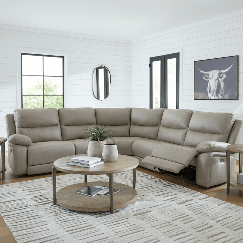 Brannigan 5 - Piece Reclining Sectional with Storage Consoles - Berre Furniture