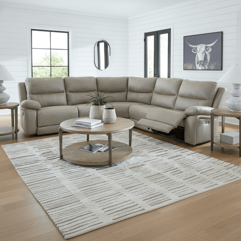 Brannigan 7 - Piece Reclining Sectional with Storage Consoles - Berre Furniture