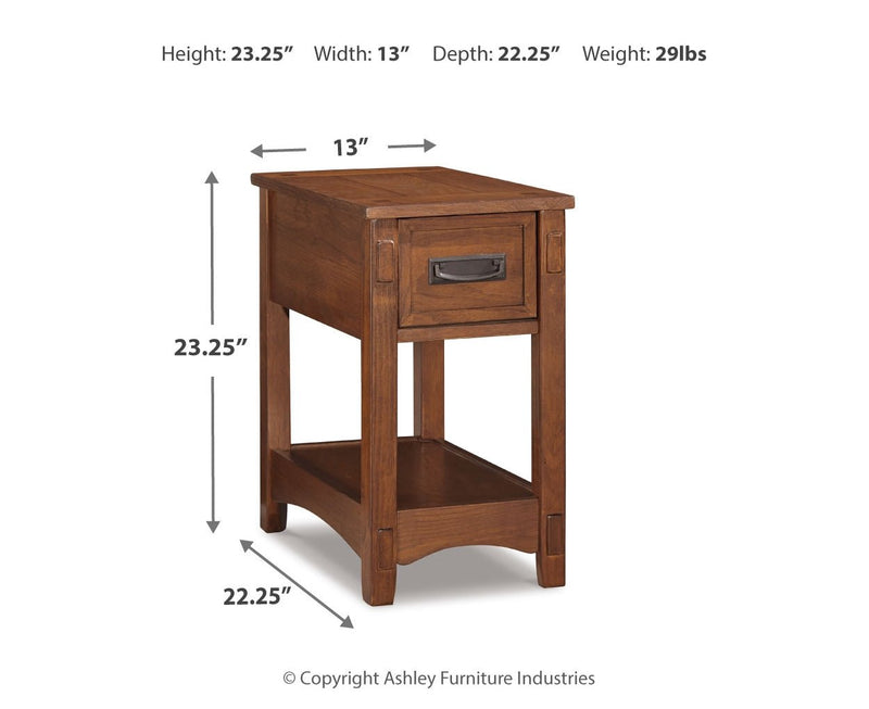 Breegin Chair Side End Table - Berre Furniture